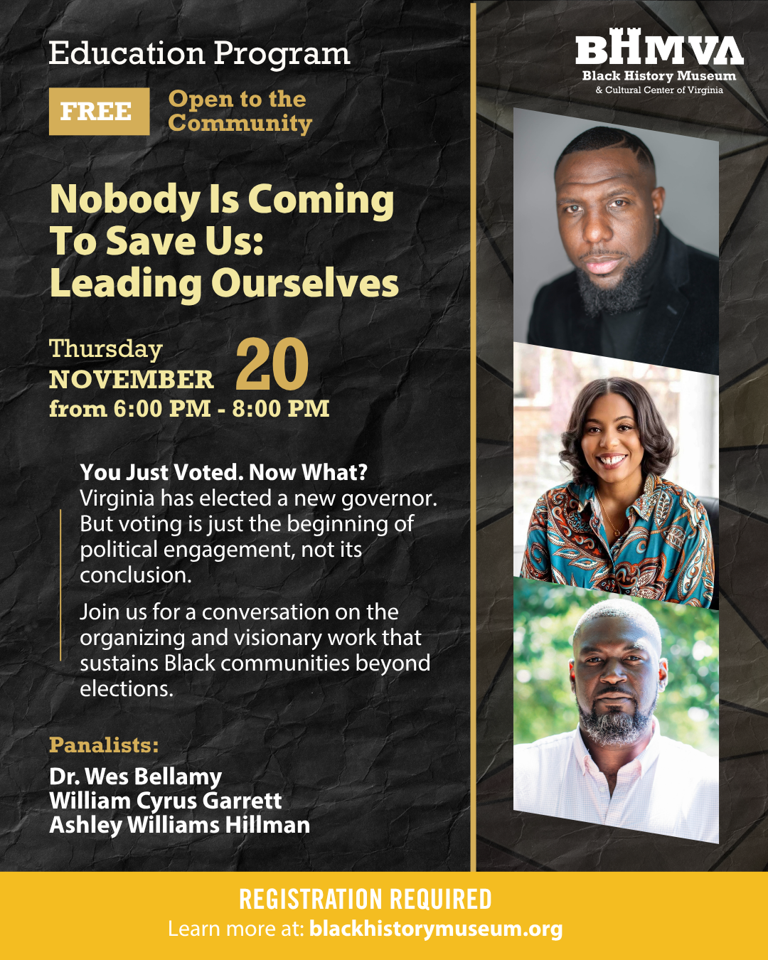 FlyerFinal - Nobody Is Coming To Save Us PRGM